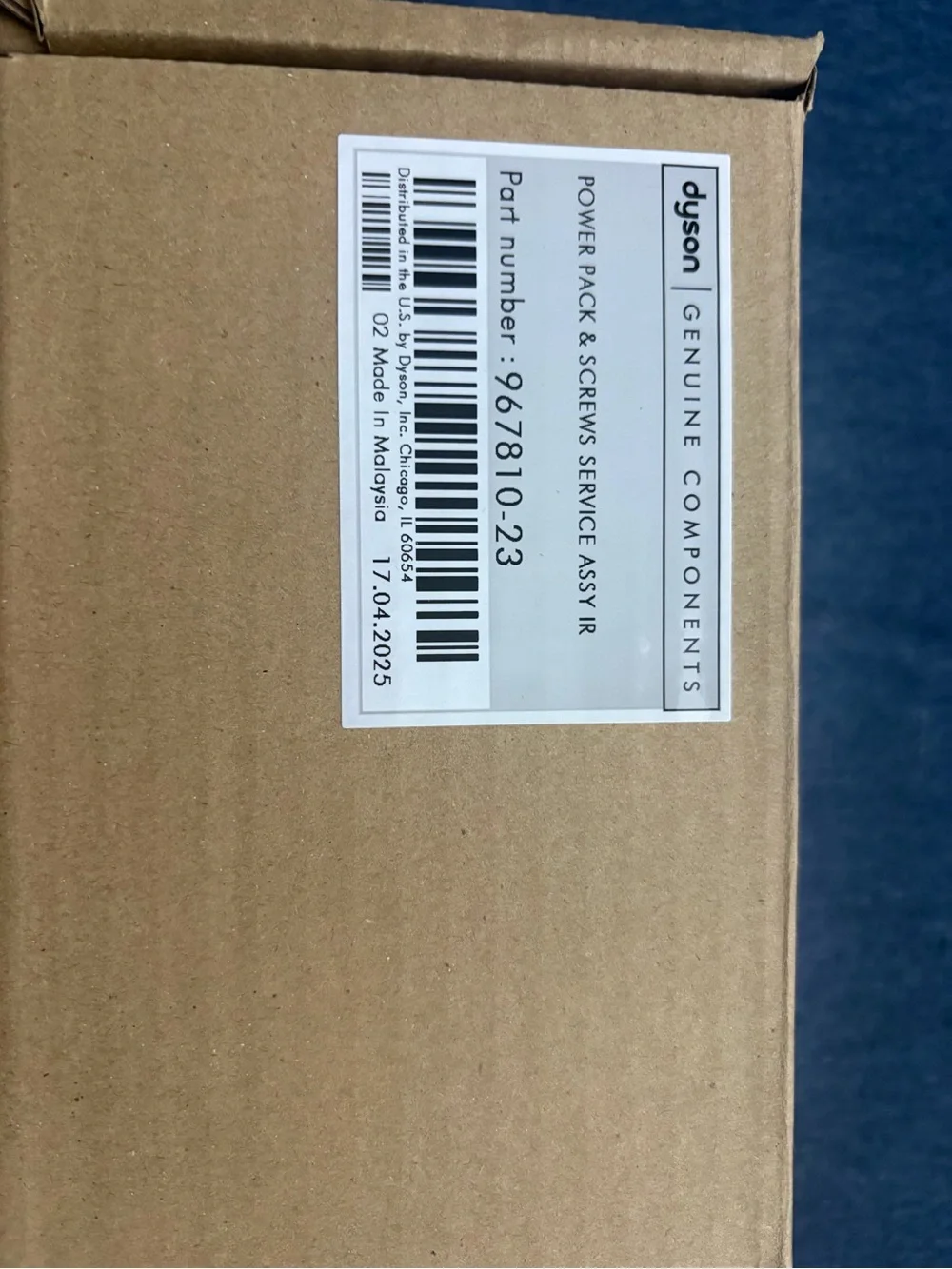 Dyson rechargeable battery pack